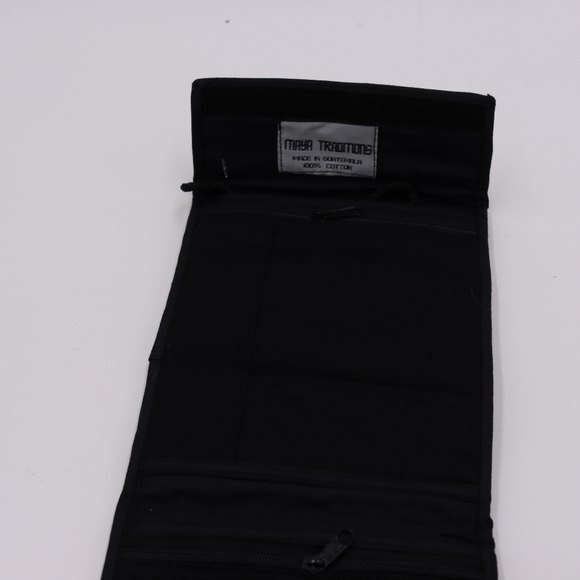 Maya Traditions Travel Wallet Aztec Print Hook Loop Closure Lots of Pockets - Picture 6 of 8